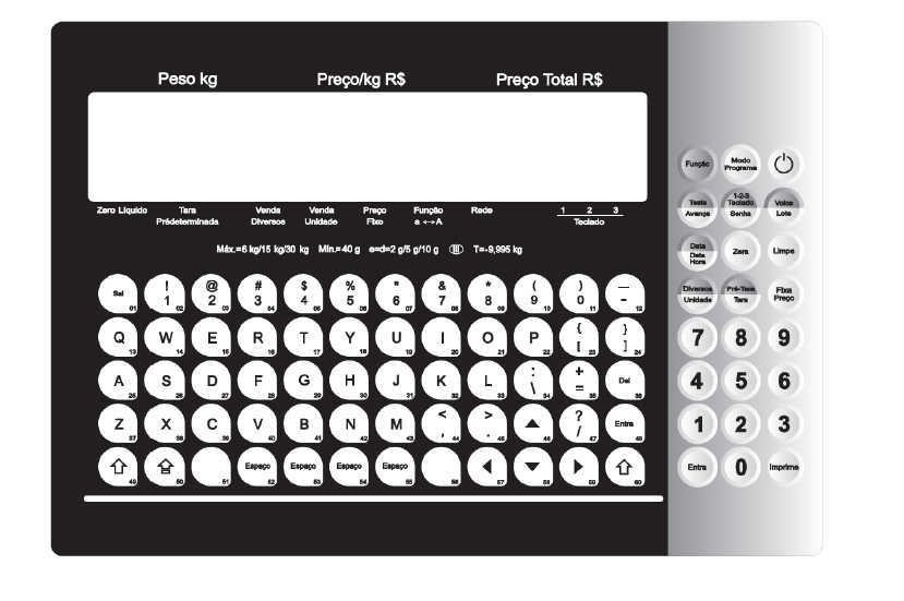 Teclado para Balança Filizola Personal