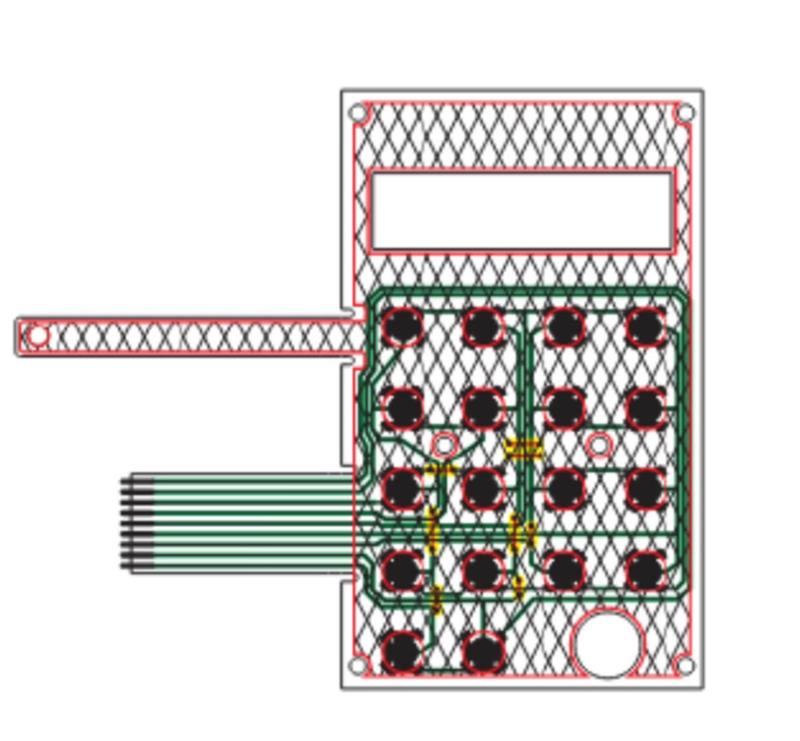 Teclado Para Bomba De Combustível Gilb Gb 5 Teclas