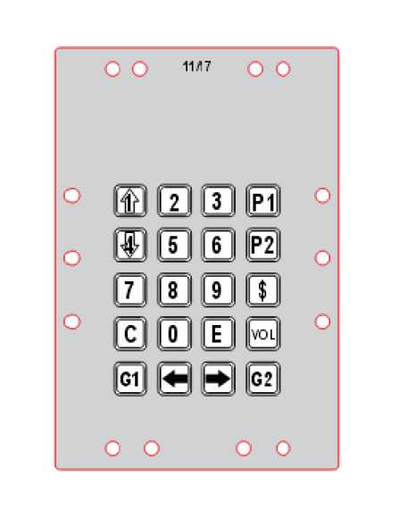Teclado para Bomba Wayne Ovation