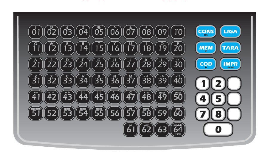 Teclado para Balança Filizola Sky