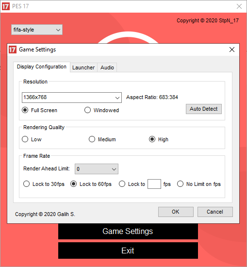 Launcher Adapted by StpN_17 For PES 2017