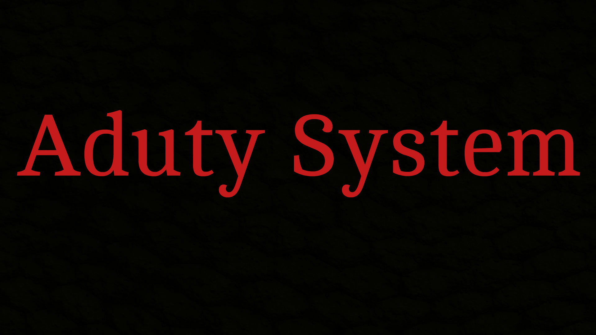 /Aduty System (დაყენების ინსტრუქცია)