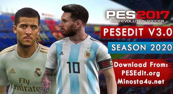 PES 2017 PESEdit V3.0 NEW SEASON PATCH 2020 AIO